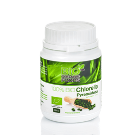 100% Bio Chlorella Pyrenoidosa 300g (1200 tabletek po 250 mg) - suplement diety, Bio Organic Foods (BOF)